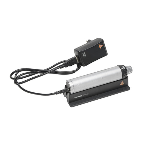 Heine 4 NT USB Handle w/Cord, Charging Transformer & Charging Stand